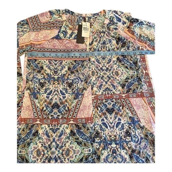 Nydj Peasant Blouse, Free Bird Paisley - Picture 7 of 15